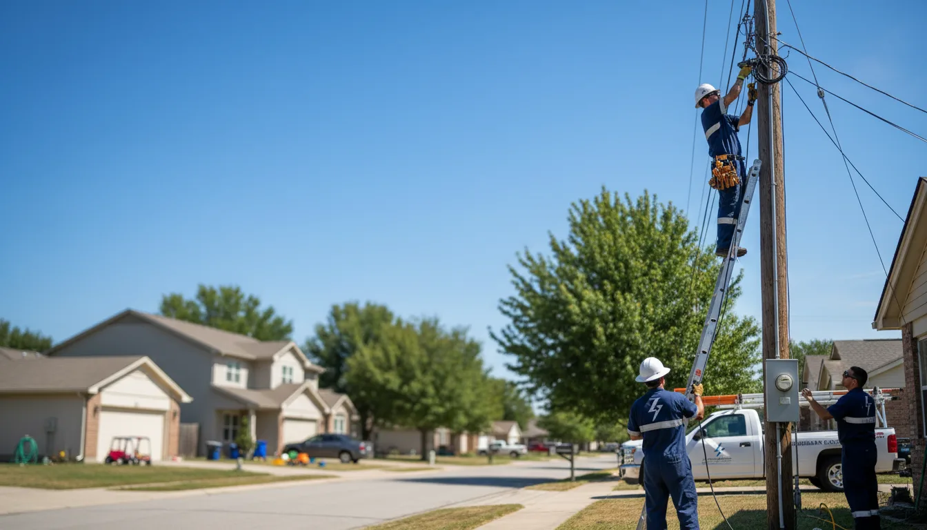 Residential electrician providing installation services in Glenwood, GA